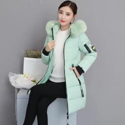 Parkas Women 2026 Winter Jacket Coat High Quality Hooded Fur Collar Outwear Female Parka Thick Cotton Padded Female Overcoat