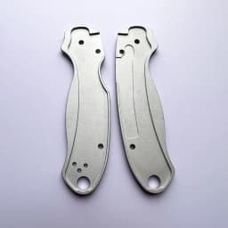 1pair Aluminum Alloy Grip Handle Scales for Genuine spider Para3 C223 Knife DIY sliding surface Patch Modification Accessories