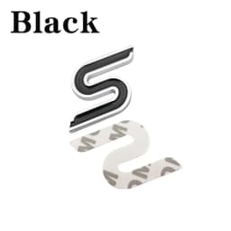 3D Metal S Front Grille Chrome Emblem Badge Car Stickers Decals for Ford Focus Fiesta Ecosport Kuga Mondeo Everest Car Styling