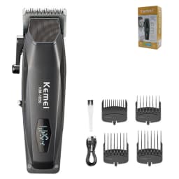 Kemei KM-1856 Electric Rechargeable Best Hair Trimmer Professional Cordless Barber Hair Clipper Trimmer Hair Cutting Machine