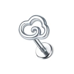 1PC 16G Steel Crystal Flower Mini Stud Earring Piercings Feather Lighting Star Helix Cartilage Tragus Lobe Ear Piercings Jewelry