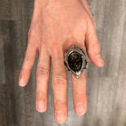 Domineering Tiger Eye Stone Rings Irregular Special-shaped Goth Punk Rings Engagement Wedding Ring Party Jewelry Accessories
