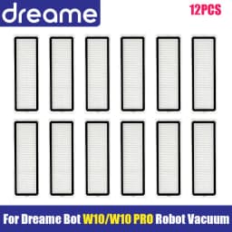 For Dreame Bot W10 W10Pro Vacuum Cleaner Accessories, Main Side Brush, HEPA Filter, Mop Cloth Spare Parts