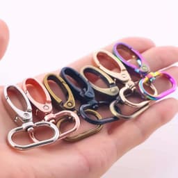 5pcs Swivel Lobster Clasp for Strap Bag Metal Buckles Webbing Belt Snap Hooks Keyring Carabiner DIY Accessories
