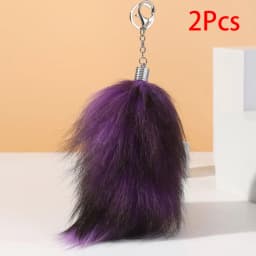 1Pcs Huge Real Fox Tail Keychain Tassel Bag Cosplay Toy Handbag Accessories Hook Pendant Halloween Cosplay