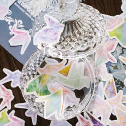 46Pcs Starry Night Thousand Paper Cranes Stickers for Scrapbooking Journal Planner Decorative Diary Labels Stationery Phone Albu