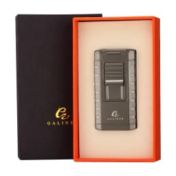 GALINER Cigar Cutter Lighter Set Smoking Accessories Puro Drill Punch New Unusual Lighter Jet Gas Charuto Knife