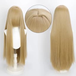 100cm Colourful Wig Long Staight Cosplay Anime Costume Party Wigs Synthetic Heat Resistant Wig