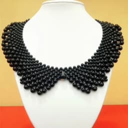 Beautiful New 1 Pcs Pearl Bow Pearl Collar Necklace Hand Woven Pearl Necklace Clothing Accessories Women's Creative Gifts