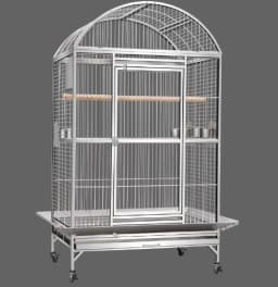 Stainless Steel Parrot Cage Medium Large Bird Cottage Extra Large Space Parrot Breeding Cage with Wheels 51*61*152cm