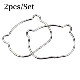 2pcs Metal D-ring Bear Shape Purse Sewing Frame Handles For Diy Bags Purse Handles Replacement Handles For Bag Making Hardware