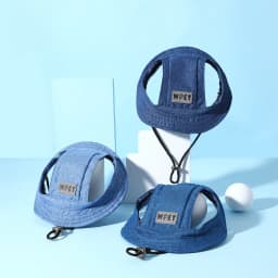 Denim Puppy Dog Sun Hat Summer Sunscreen Pet Jean Hats for Small Medium Dogs Chihuahua Poodle Caps Mascotas Costume Grooming