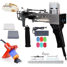 Tufting Gun 2 IN 1 Electric Carpet Tufting Gun Can Do Both Cut Pile and Loop Pile Hand Gun Carpet Weaving Flocking Power Tools