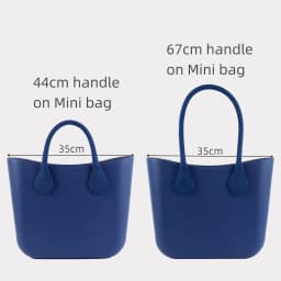 New Long Short Round Solid Color Canvas Fabric Obag Handle Straps for Classic Mini O Bag Accessories