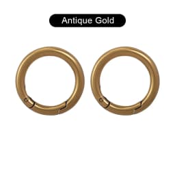 CRAZYSMITH O Ring Round Carabiner for Keychain Fob Clasp Connector Ring for Keychain Clip Strap Buckle Snap Hook Bag Accessories