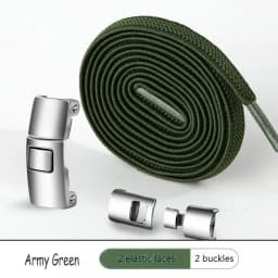 Interlock Buckle Elastic Shoe Laces No Tie Shoelaces for Sneakers Flat Shoelace Kids Adult Elastic Laces One Size Fits All Shoes