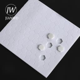 JIANWU 5 Pcs/set Hexagonal EVA Foam Double-sided Tape Journal Material Collage Sticker Creative DIY Student Supplies Stationery