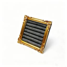Retro Square Ring Display Stand Jewelry Showcase Tray Wooden Shop Window Decoration Photography Background Props