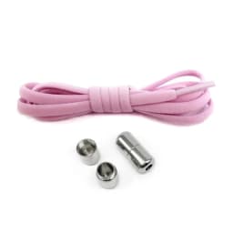 Semicircle No Tie Shoelaces Metal Lock Elastic Sneaker Shoestrings Adjustable One Size Fits All Shoe Laces Shoes Accessories