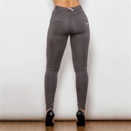 Shascullfites Melody Women's Skinny Pants Solid Color Stretch Slim Pencil Trousers Push Up Pants Sculpture Pants