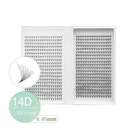 800/1600 Fans Premade Volume Lashes Fan Individual Sharp Pointy Base Premade Russian Volume Fans Eyelash Extension Makeup Tools