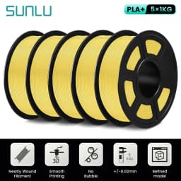 SUNLU 5KG PLA Plus/Clear/AntiString Filament 1.75mm 1kg Spool (2.2lbs) Neatly Wound Filament Fit Most FDM Printer