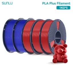 SUNLU 5KG PLAPLUS Filament 1.75MM Neatly Arranged No Knots No Bubble Eco-Friendly Non-Toxic Odorless Bright Color Good Toughness