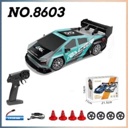 AE86 RC Drift Racing Car 1/24 4WD 30KM/h High Speed with Light 2.4G Radio Controlled Vehicle Model Race Competition Toy for Boys