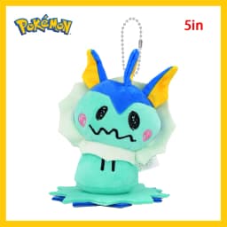 Mimikyu Eevee Plush Keychain Pocket Monster Cos Eeveelution Snorlax Doll Anime Pendant For Fan Collectible Sylveon Present Decor