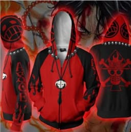 Anime One P Hoodies 3D Print Pullover Sweatshirt Monkey D Luffy Ace Sabo Shanks Law Battle Tracksuit Outfit Casual Outerwear