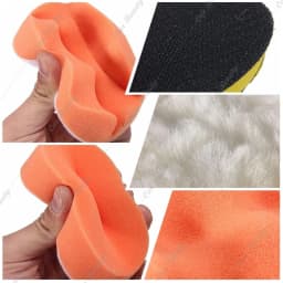 3 4 5 6 7 Inch Car Detailing Waxing Sponge Kit Sandpaper Disc Pad With M10 M14 Hex Drill Adapter for Auto Headlight Polishing