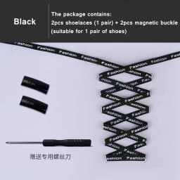 Magnetic Shoelaces Without ties Elastic No tie Shoe laces for Sneakers Lazy Shoelace Magnetic Lock One Size Fits All Kids Adult