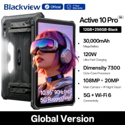 Blackview Active 10 Pro Rugged Tablet Android 5G MTK 7300 Octa Core 11" FHD+ IPS 90Hz 36GB 256GB/512GB 30000mAh Battery 108MP
