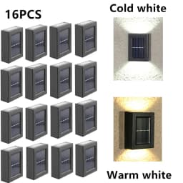 1-16PCS Solar Lamp Outdoor LED Lights IP65 Waterproof for Garden Decoration Balcony Yard Street Wall Decor Lamps Gardening Light