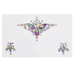 Cute Cat 3D Acrylic Rhinestone Face Sticker Masquerade Party Face Makeup Decoration Temporary Tattoo Face Painting Decals