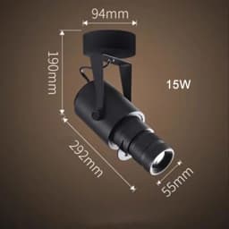 Theater Stage Zoom Spotlights, LED Focus Logo Projector Track Lights,Industrial Gobo Lights for Company Restaurant Store Wedding