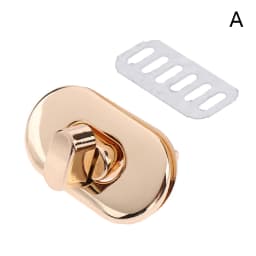 1PCS Mini Oval Twist Lock Metal Closure Buckle Turn Locks For Purse Wallet Women's Handbag Shoulder Bag Accessories