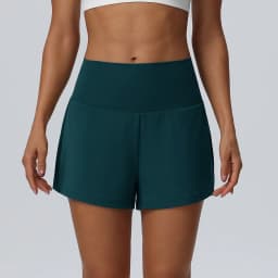 Women's Summer Loose Running Shorts 2-in-1Quick Dry Athletic Yoga Gym Shorts with Pockets Yoga Fitness Sports Shorts