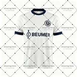 2026-27 Schalke 04 Home and Away T-Shirt with 3D Digital Print, Comfortable and Breathable Sports Casual Top