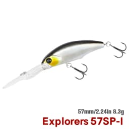 TSURINOYA Dive 2-4m Suspending Minnow 57mm 8.3g EXPLORERS 57SP Long Casting Pike Bass Fishing Lure Artificial Hard Bait Jerkbait