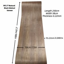 DIY High-EndTech Wood Veneer :for Wooden Refurbished Furniture Door Coffee Table Speaker Wall Panels Interior Home Decor