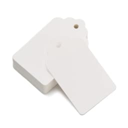 100pcs/Lot 5*3cm Packaging Label Brown Kraft Black White Paper Blank Hang Tags For DIY Handwritten Message Bookmark Gift Tags