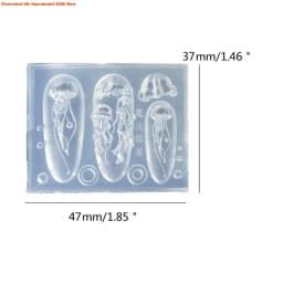 Soft Silicone Jellyfish Moulds Art Dropper Mold Convenient Art Molds Resin Craft Mould DIY Casting Moulds