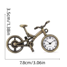 Vintage Bronze Steampunk Bicycle Shape Quartz Pocket Watch Keychain Clock Chain Men's and Women's Gifts