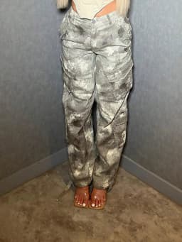 Women's Camouflage Work Pants - Wide Leg Loose Joggers with Pockets Streetwear Cargo Sport Pants