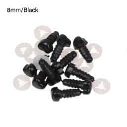 10Pcs Heart Shape Plastic Safety Noses For Crochet Toys Amigurumi Pink/Red/Black Nose Animal for Bear Puppet Dolls Toys DIY