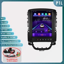 2Din Android 13 Car Radio for Opel Astra J Vauxhall Buick Verano 2009-2015 Multimedia Video 4G WIFI Carplay Head Unit 7862