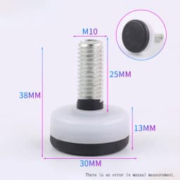 M6 M8 M10 Adjustable Leveling Chair Leg Feet Furniture Mat Screw-in Base Sofa Bed Cabinet Table Floor Protector Anti-slip Pad