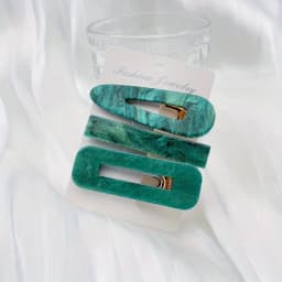 3pcs/set Acetate Hollow Water Drop Long Strip Hairpin Simple Duck Beak Clip Broken Hair Leopard Hair Clip Geometric Hairpin