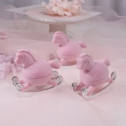 Cute Ring Ear Stud Box Horse Shape Jewelry Box Jewelry Storage Box Jewelry Box Container Wedding Ring Box Packing Gift